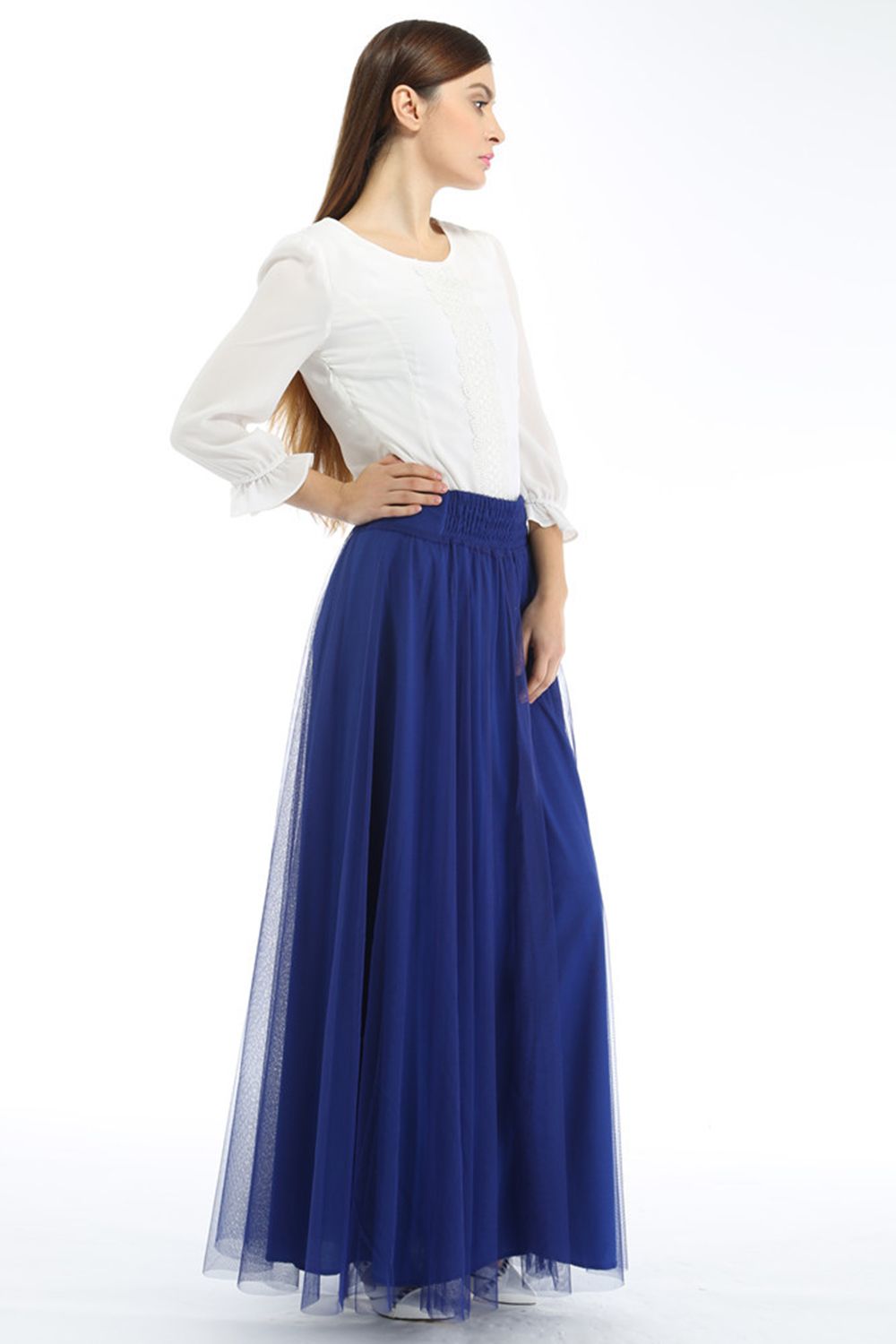 Lange Spalte Petticoats | Prinzessin Petticoats aus weiches Netz-Misshow.de