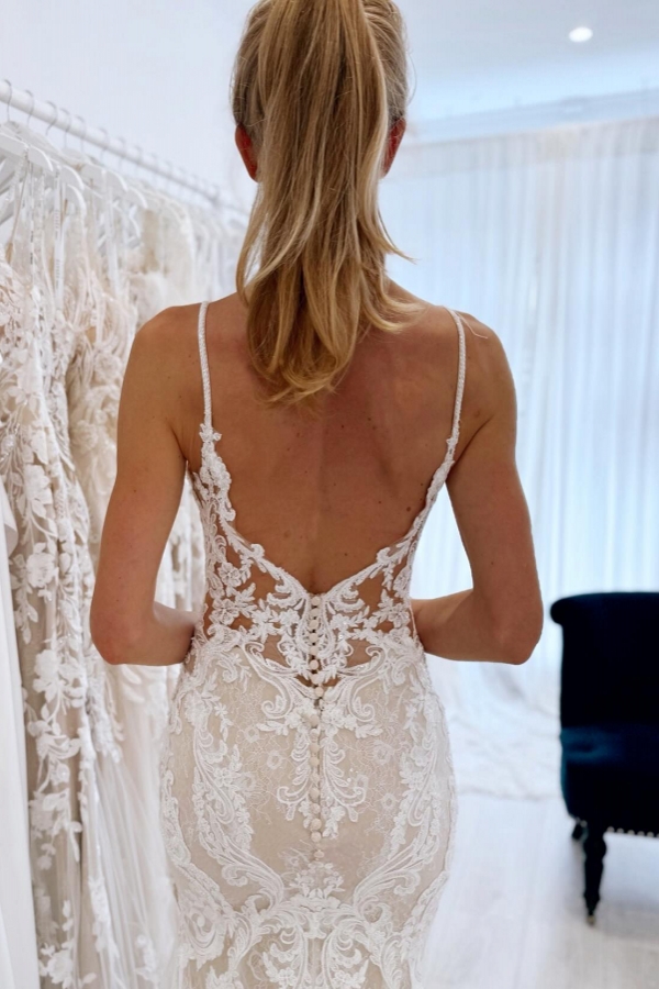 Elegante Hochzeitskleider Meerjungfrau | Brautkleider Rückenfrei-Misshow.de