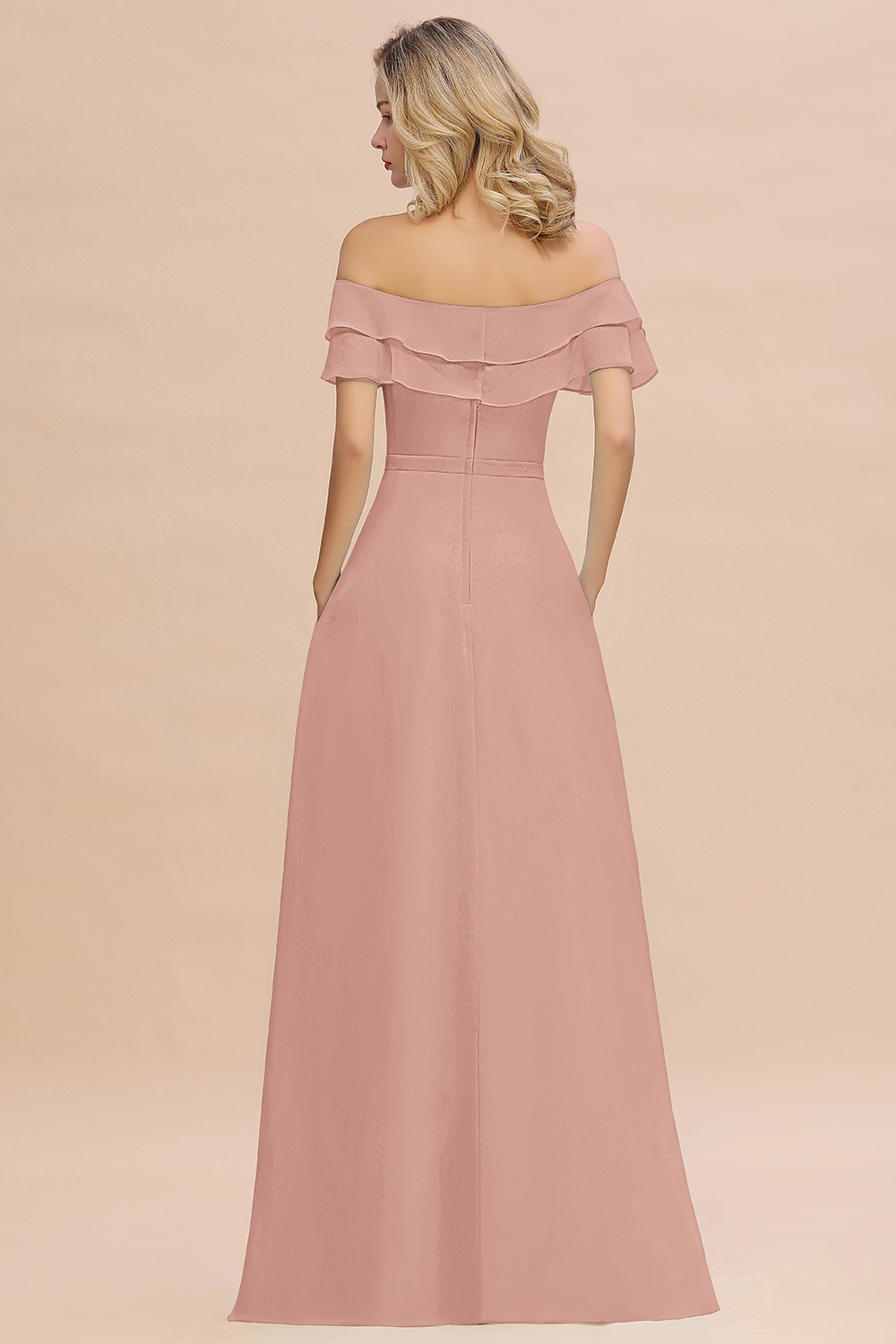Mint Brautjungfernkleider Lang | Chiffon Kleider Günstig Online
