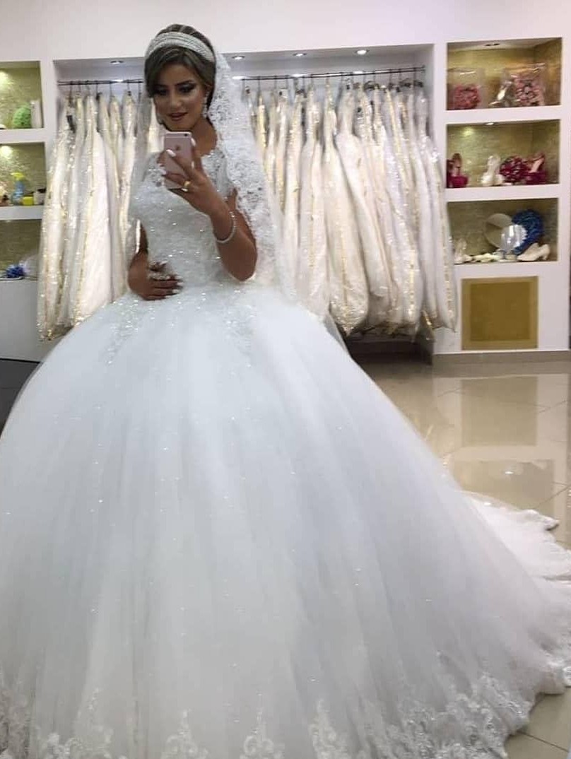 Modern Prinzessin Hochzeitskleider Online | Schöne Brautkleider Mit Spitze Bodenlang-Misshow.de
