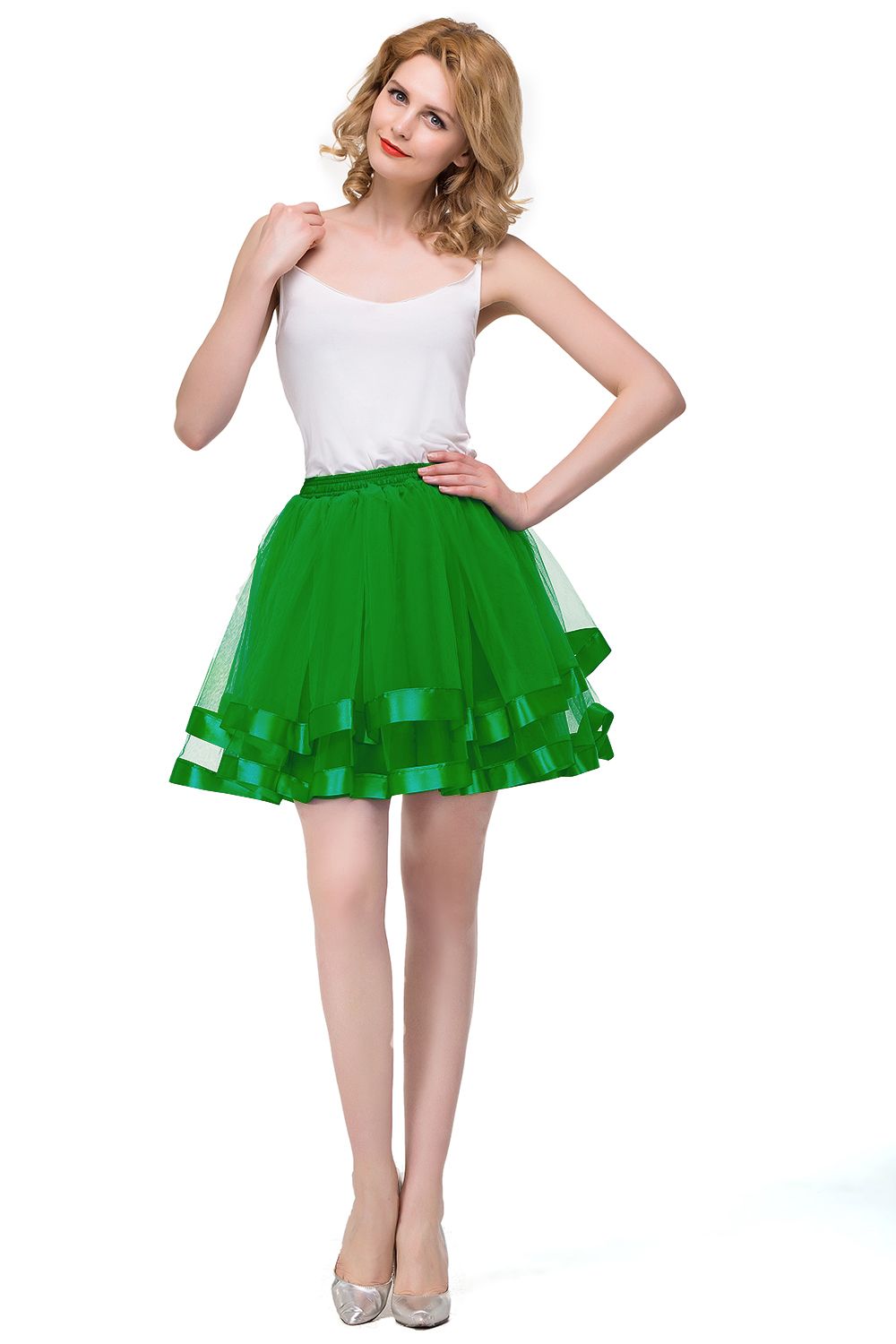 Schlechte Tutu Petticoats kurz A-Linie | Hochzeits Petticoats aus weiches Netz-Misshow.de