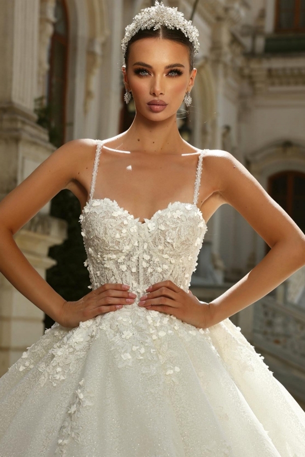 Luxus Hochzeitskleider Prinzessin | Brautkleider Mit Spitze Online