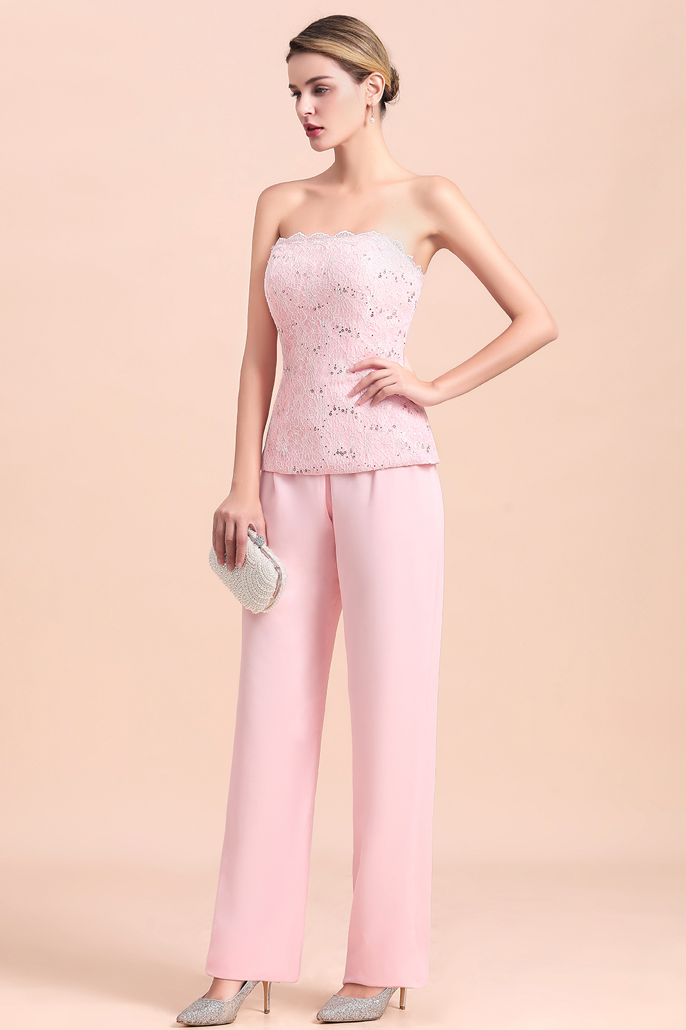 Rosa Brautmutterkleider Mit Bolero | Jumpsuit Brautmutterkleid Günstig