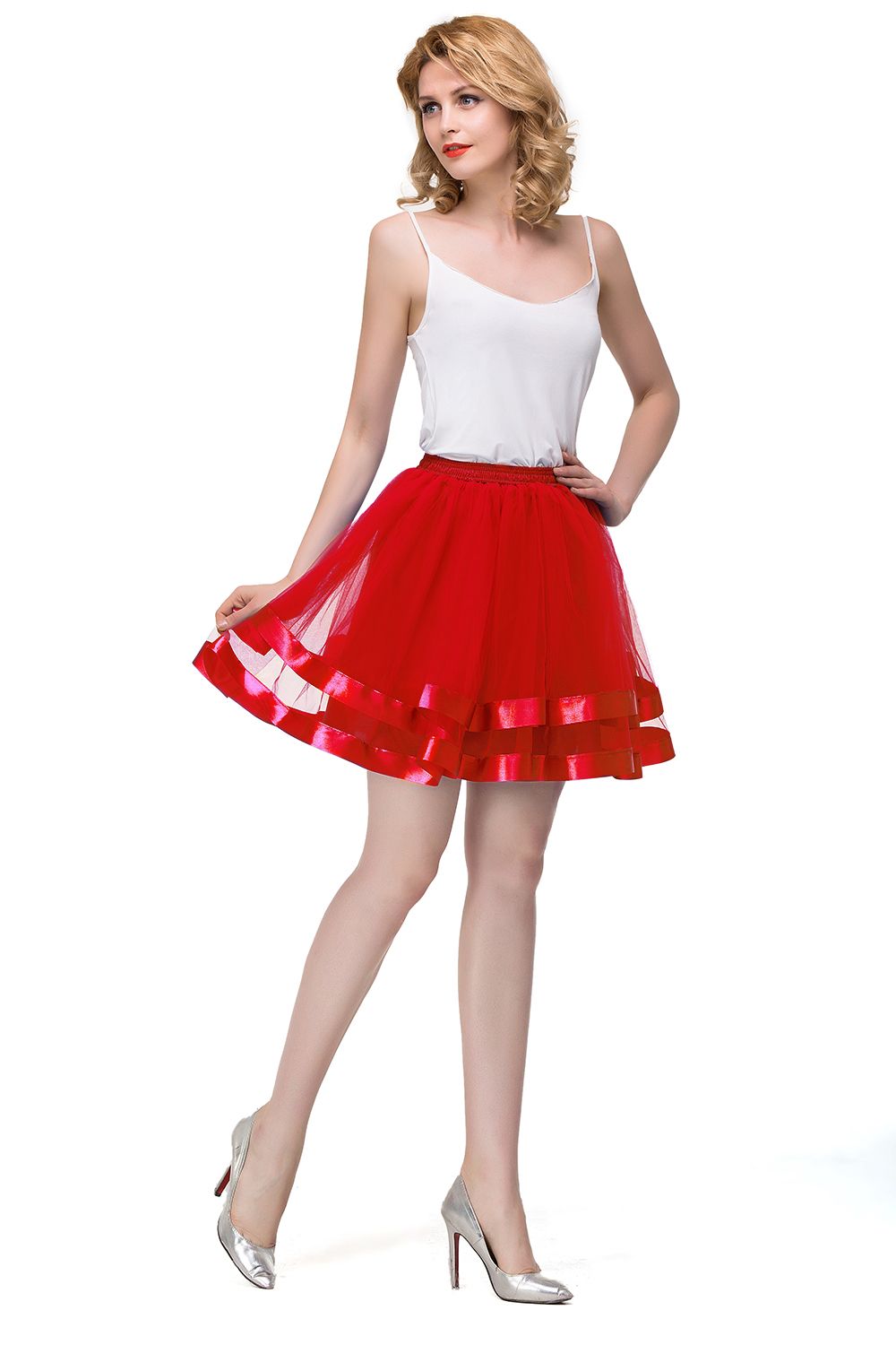 Schlechte Tutu Petticoats kurz A-Linie | Hochzeits Petticoats aus weiches Netz-Misshow.de