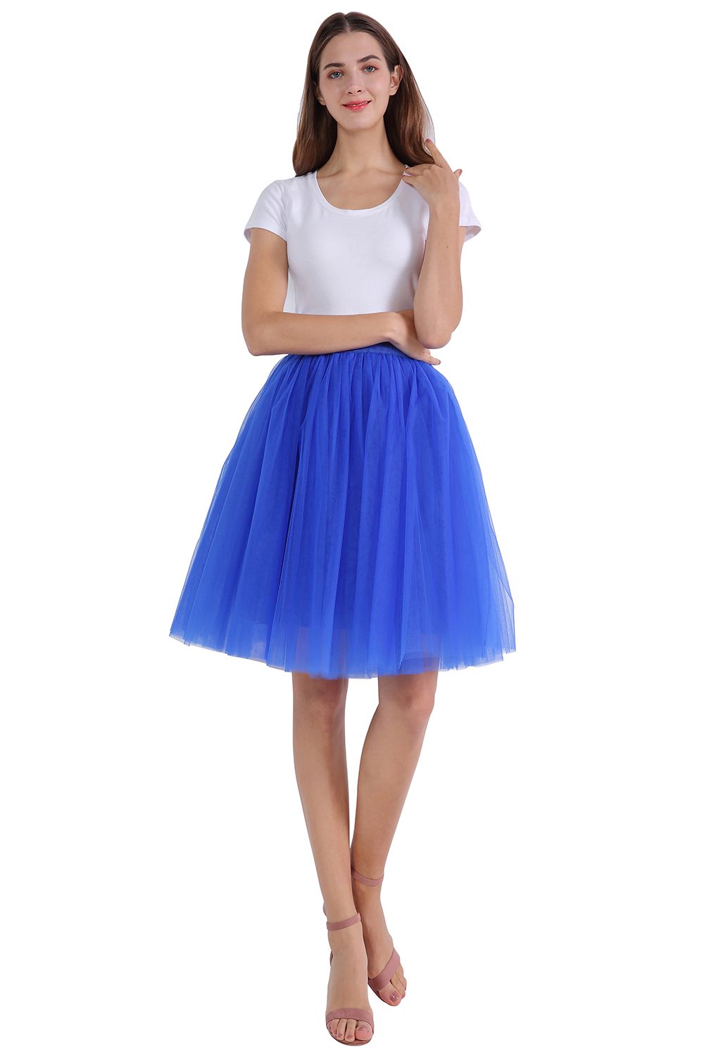 kniehoch tutu Petticoats A-LInie | Hochzeits Petticoats aus weiches Netz-Misshow.de