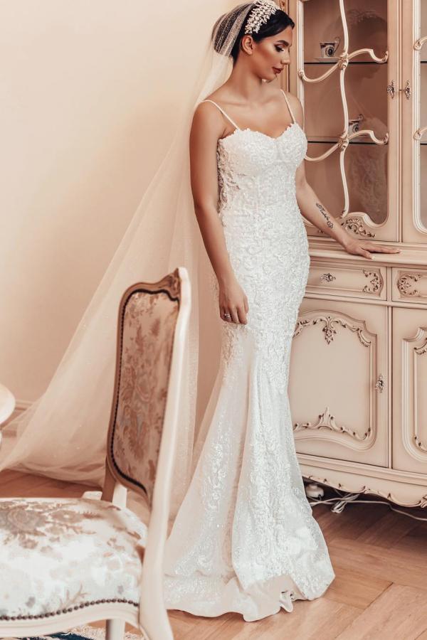Fashion Hochzeitskleider Meerjungfrau | Brautkleider Spitze Günstig-Misshow.de