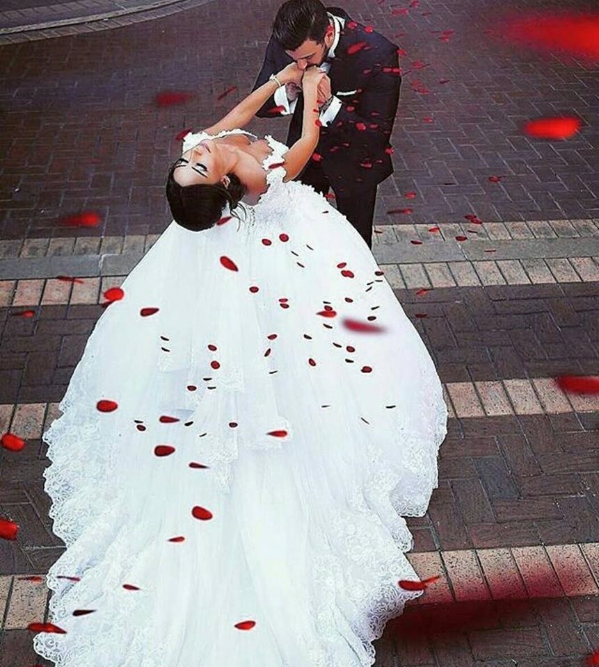 Elegante Brautkleider A Linie | Hochzeitskleider Mit Spitze