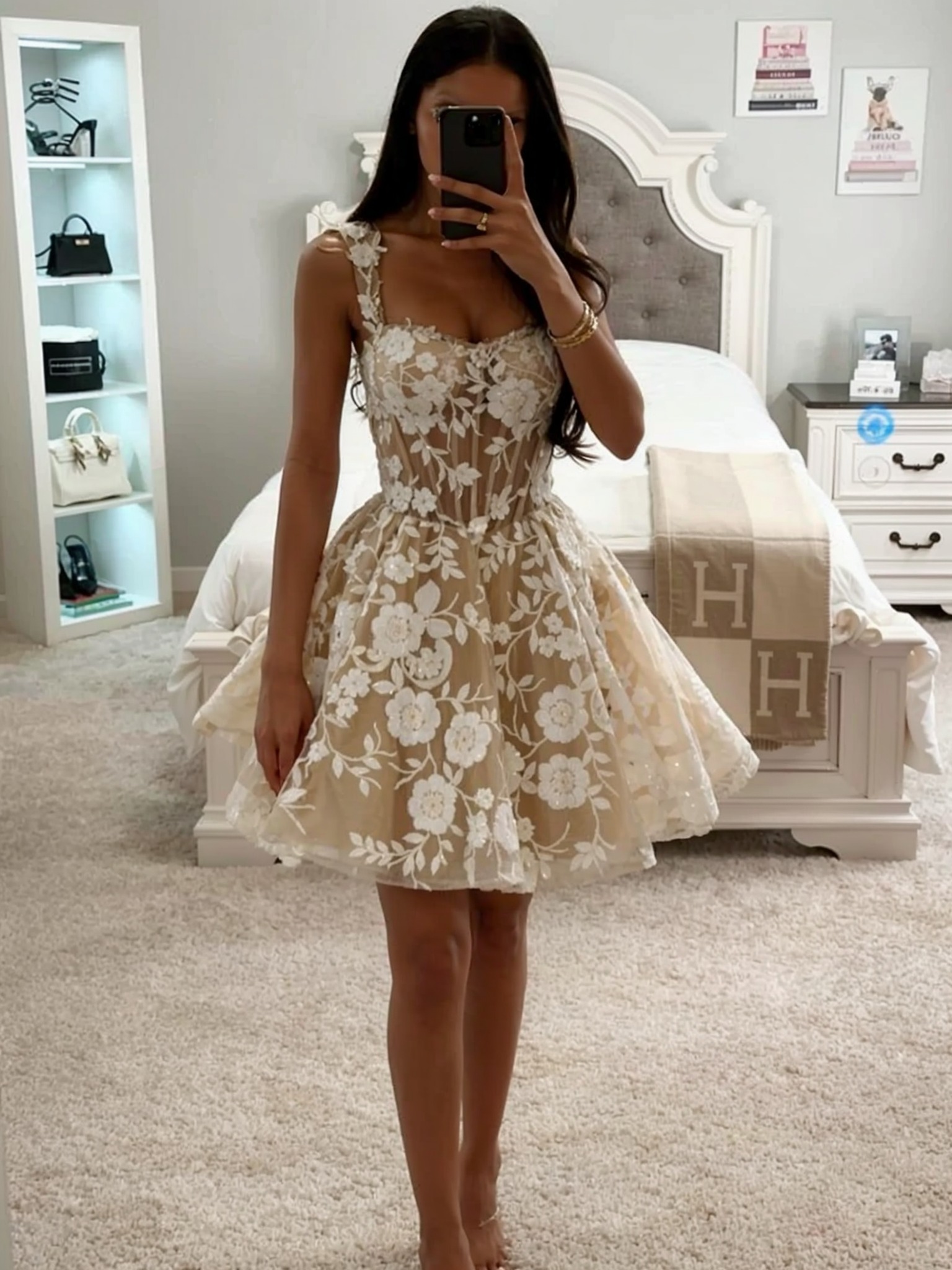 Designer Abendkleider Spitze Kurze Cocktailkleider Ballkleider Günstig-Misshow.de