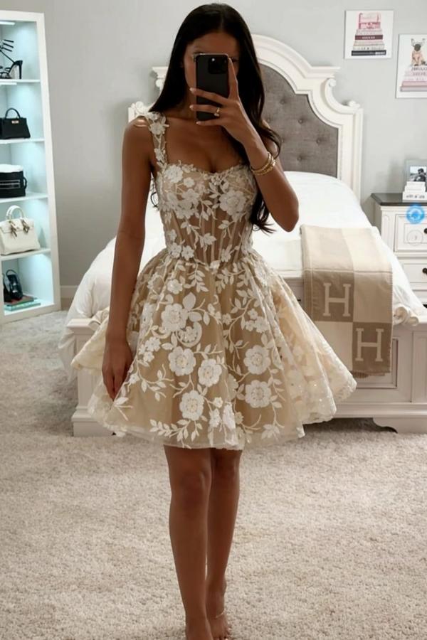 Designer Abendkleider Spitze Kurze Cocktailkleider Ballkleider Günstig-Misshow.de