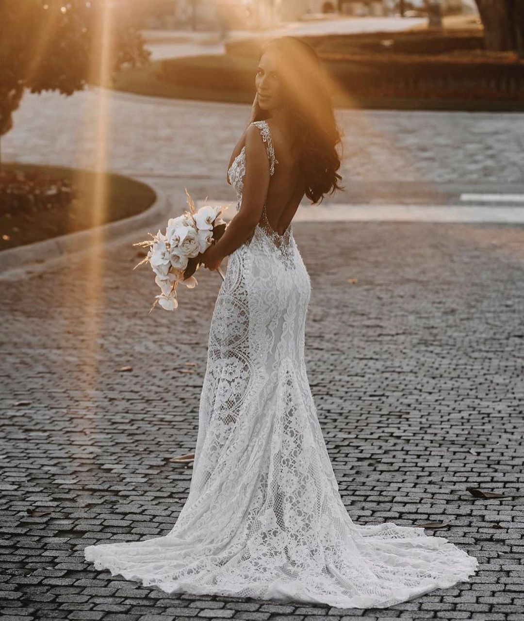 Elegante Hochzeitskleider | Brautkleider Meerjungfrau Spitze-Misshow.de