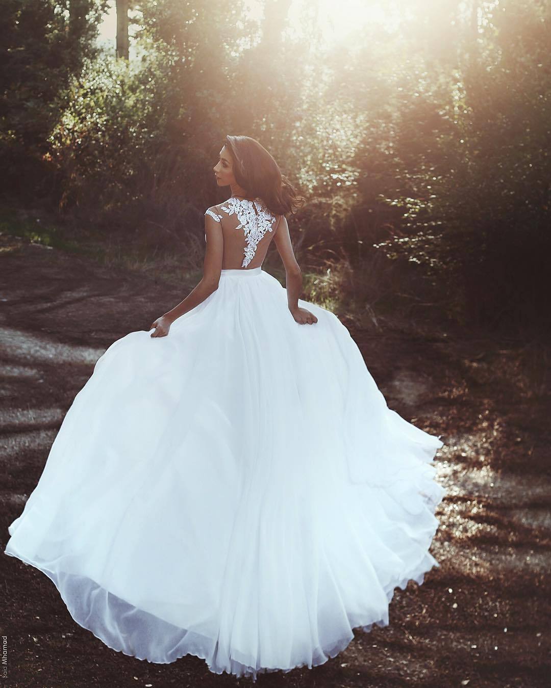 Bodenlange Summer Hochzeitskleider Günstig Online | Elegante Brautkleider Mit Spitze Chiffon