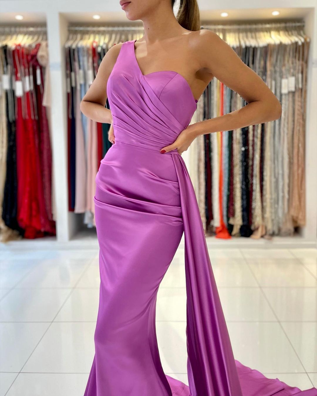 Schlichtes Abendkleid Lang Günstig | Abiballkleider Online