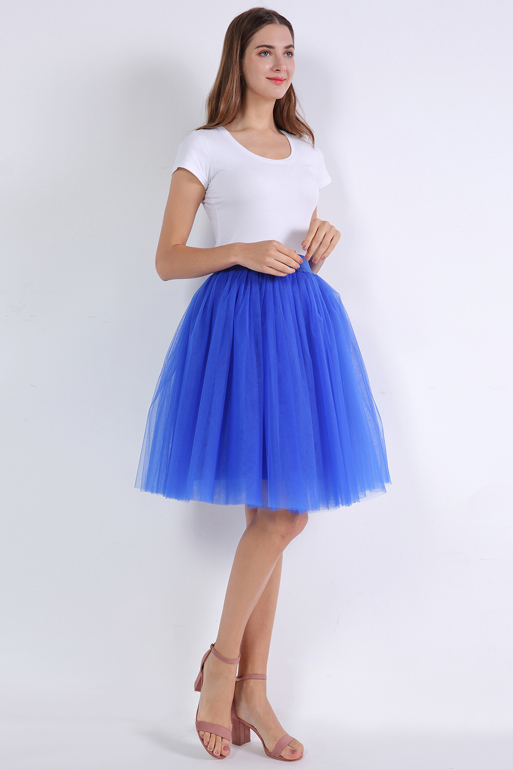 kniehoch tutu Petticoats A-LInie | Hochzeits Petticoats aus weiches Netz-Misshow.de
