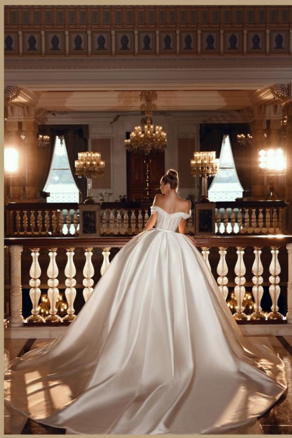 Vintage Hochzeitskleid Prinzessin | Brautkleid Mit Glitzer-Misshow.de