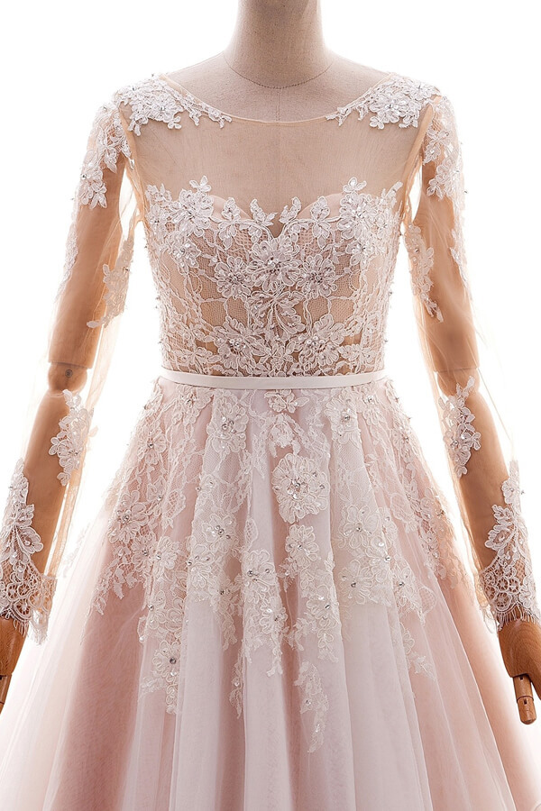 Elegante Brautkleid A Linie | Hochzeitskleider Günstig Online