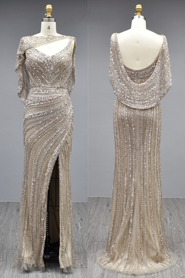 Extravagante Abendkleider Lang Glitzer | Abiballkleider Abendmoden Online