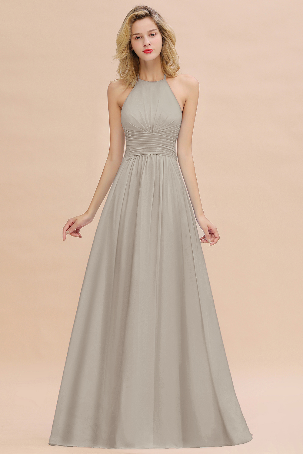 Blaues Brautjungfernkleid Chiffon | Brautjungfernkleider Lang Günstig