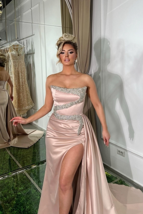 Exklusive Abendkleider mit Glitzer | Abiballkleider Rosa Lang