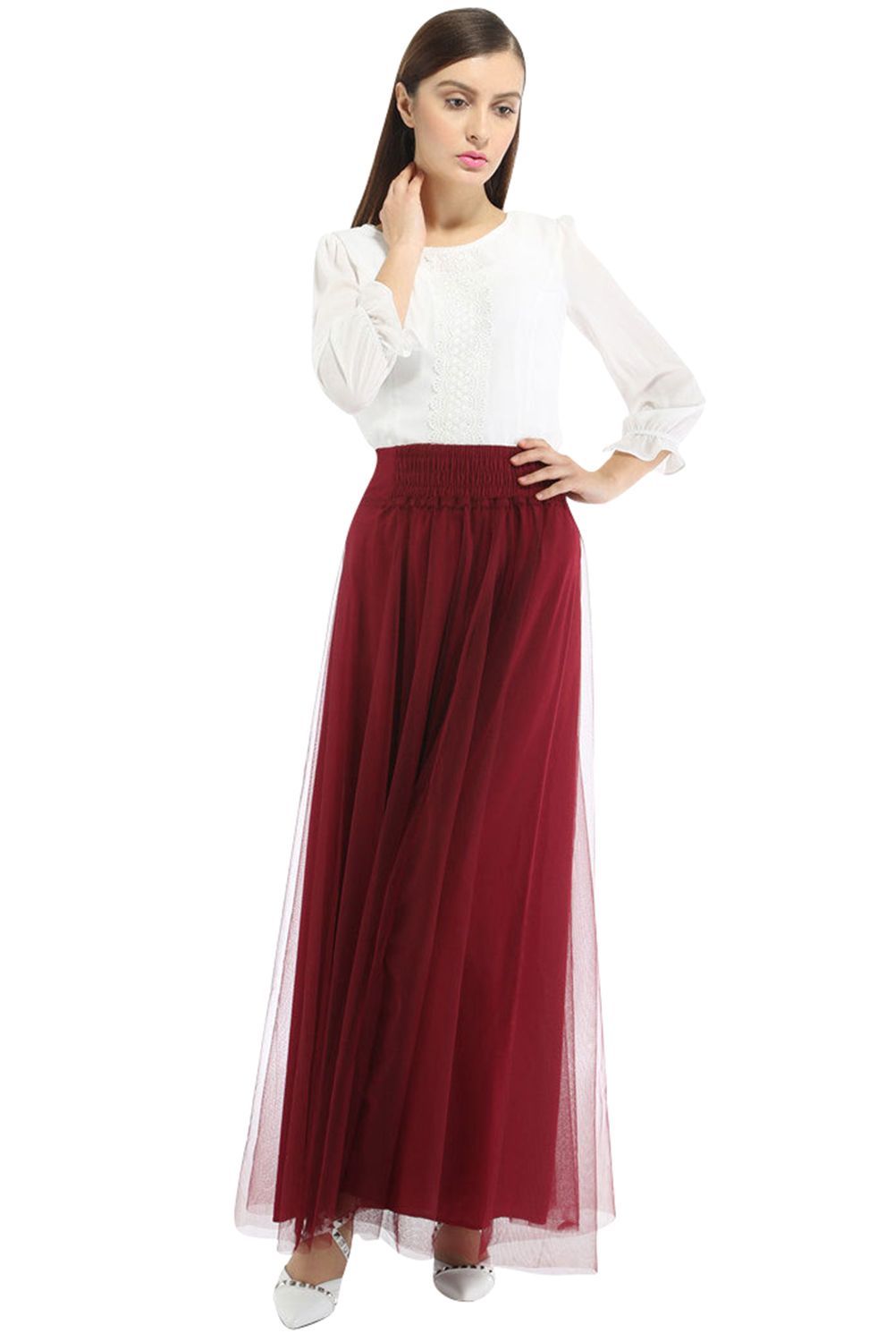 Lange Spalte Petticoats | Prinzessin Petticoats aus weiches Netz