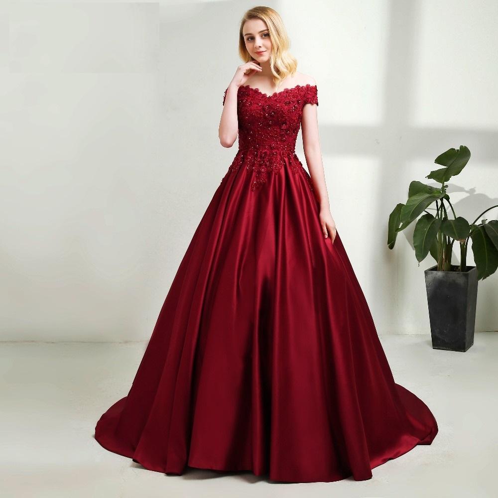 Rote Abendkleider Lang Mit Spitze Prinzessin Abendmoden Abiballkleider Blau