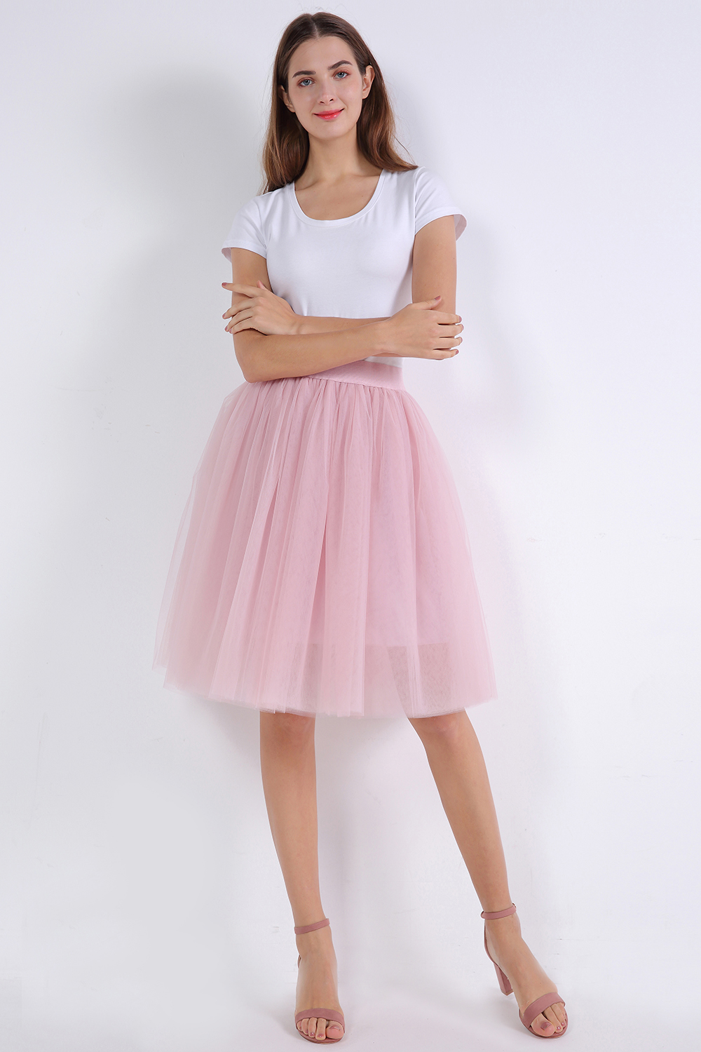 kniehoch tutu Petticoats A-LInie | Hochzeits Petticoats aus weiches Netz-Misshow.de