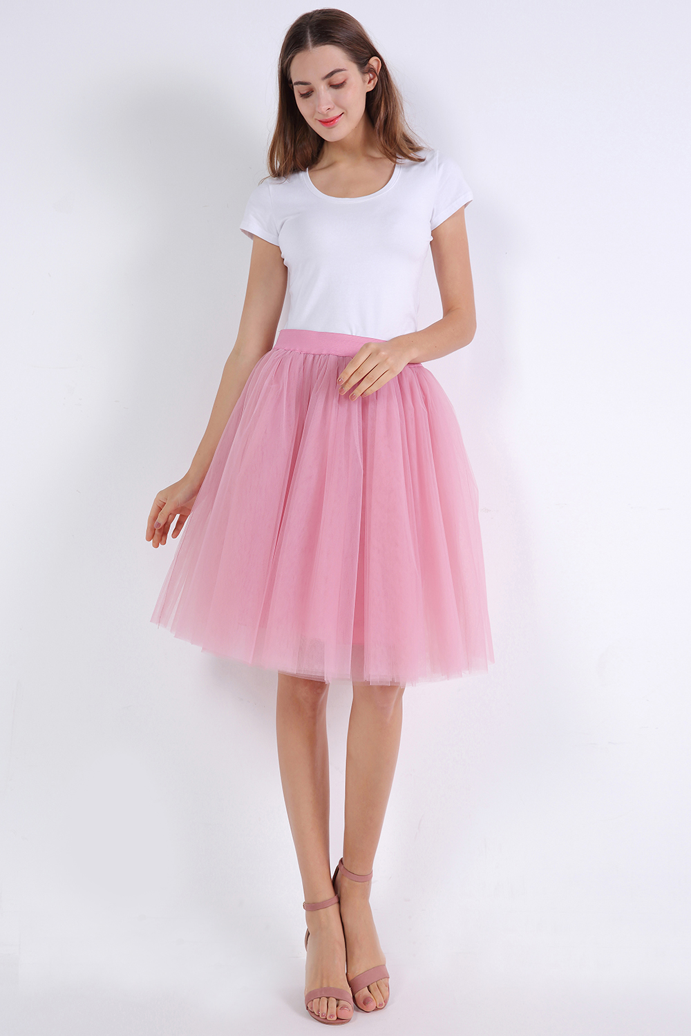 kniehoch tutu Petticoats A-LInie | Hochzeits Petticoats aus weiches Netz-Misshow.de