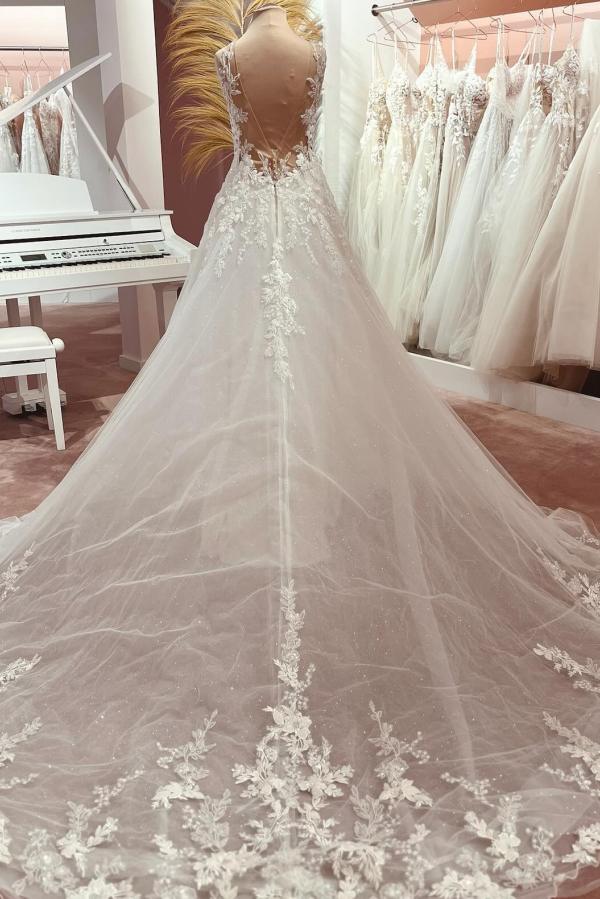Elegante Hochzeitskleider mit Spitze | Boho Brautkleider A Linie