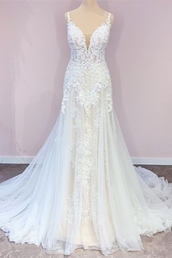 Elegante Hochzeitskledier A Linie | Brautkleider mit Spitze