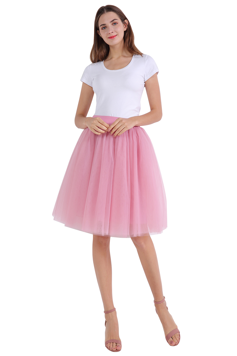 kniehoch tutu Petticoats A-LInie | Hochzeits Petticoats aus weiches Netz-Misshow.de