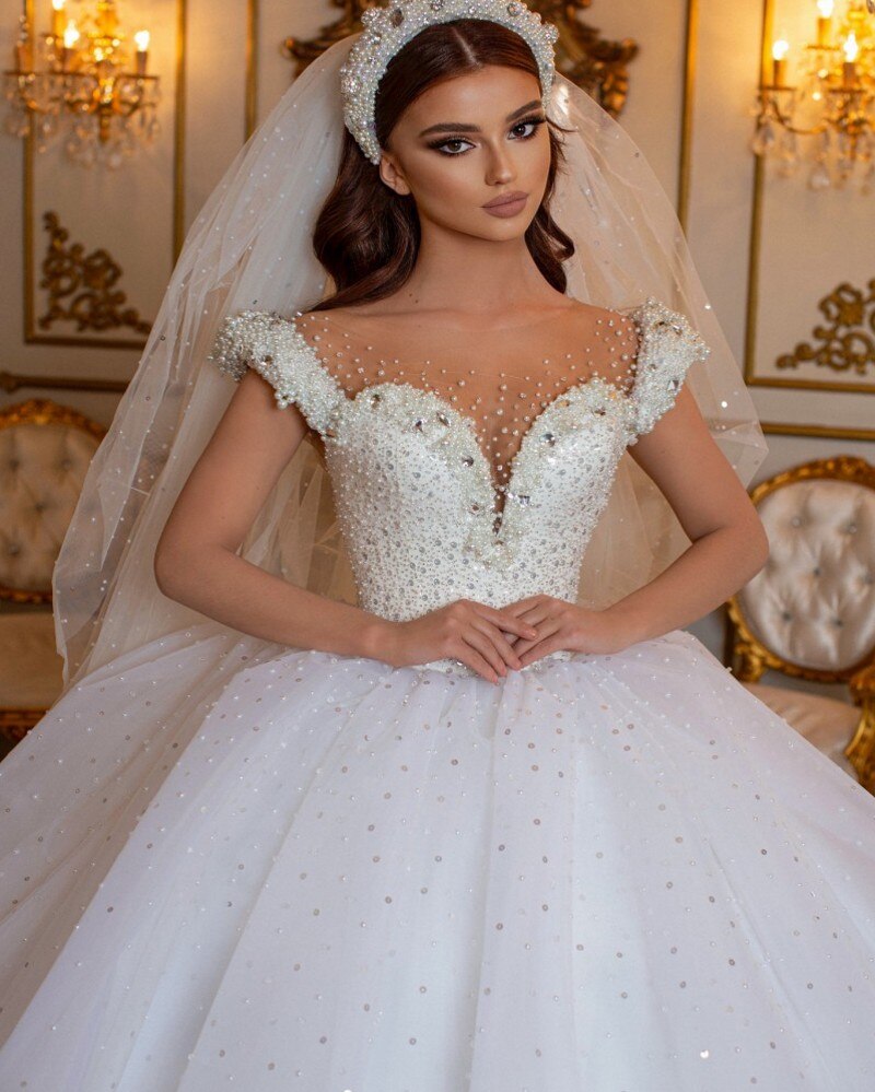 Wunderschöne Hochzeitskleider Prinzessin | Brautkleider Online Kaufen-Misshow.de