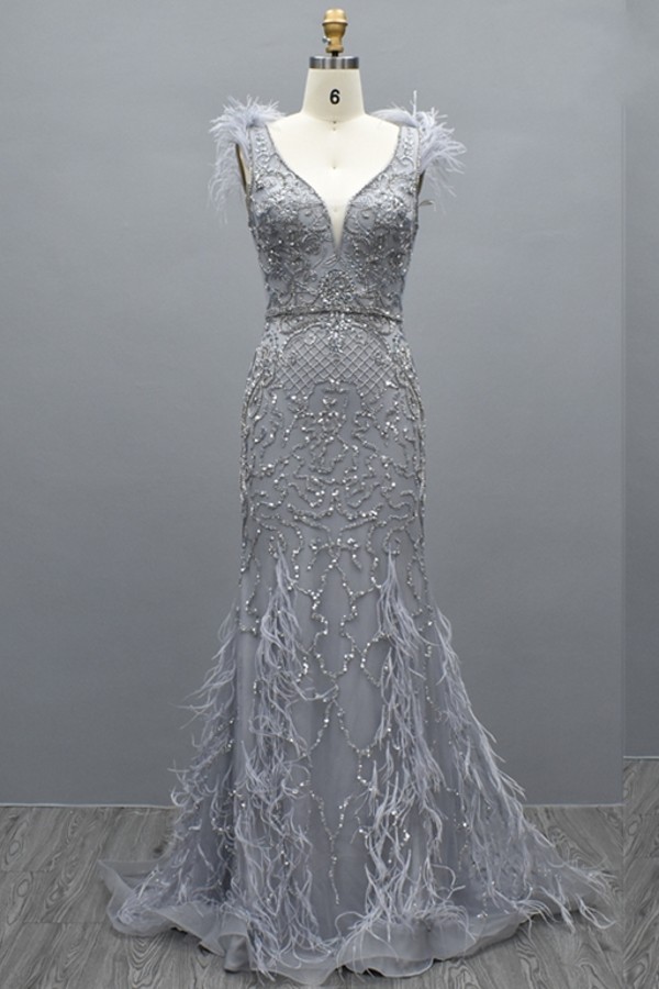 Elegante Abendkleider Lang Günstig | Abiballkleider mit Glitzer