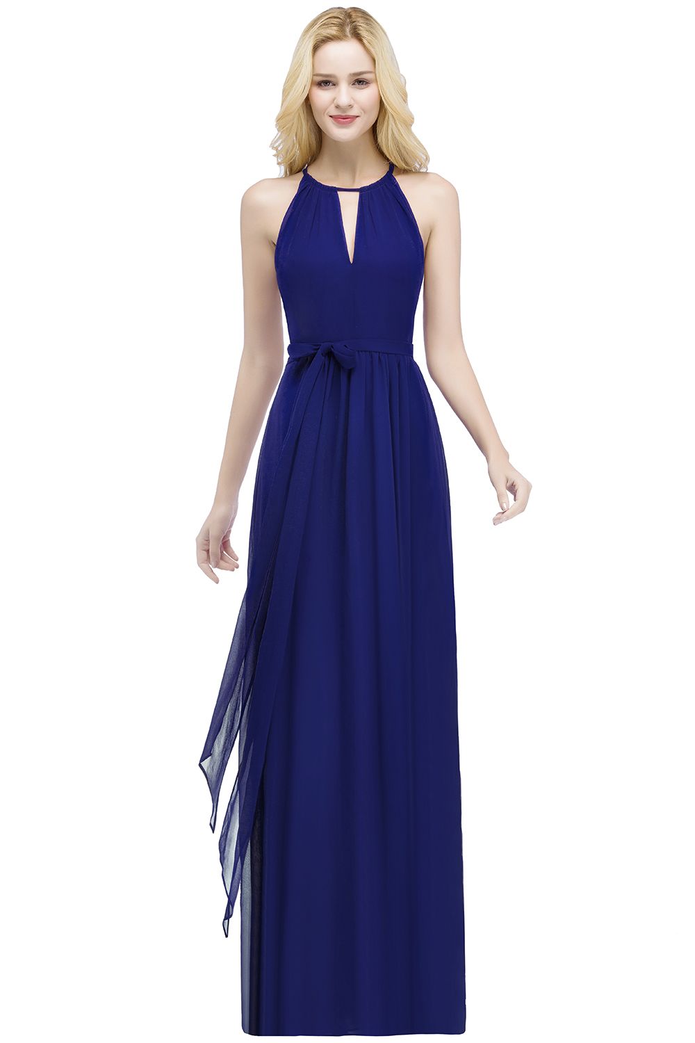 Schlichtes Abendkleid Weinrot | Abiballkleider Lang Günstig-Misshow.de