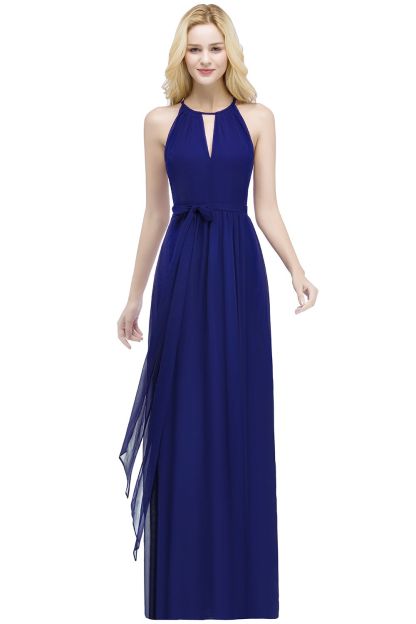Schlichtes Abendkleid Weinrot | Abiballkleider Lang Günstig