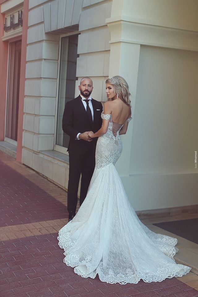 Günstig Hochzeitskleider Weiß Mit Spitze Meerjungfrau Herz Ausschnitt Brautkleider Online