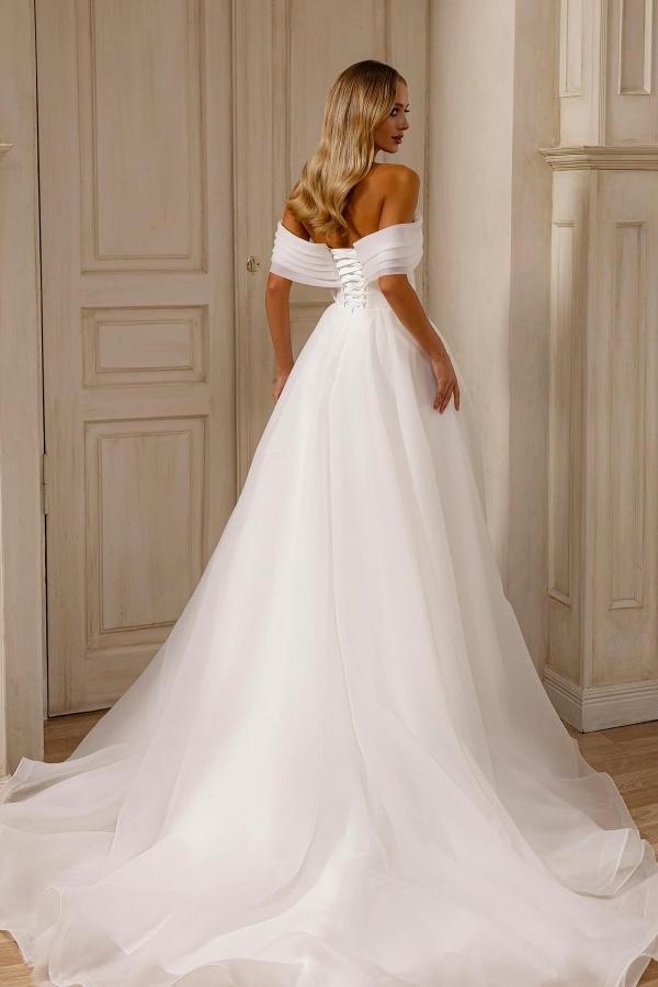 Wunderschöne Hochzeitskleider A Linie | Brautkleider Organze Günstig