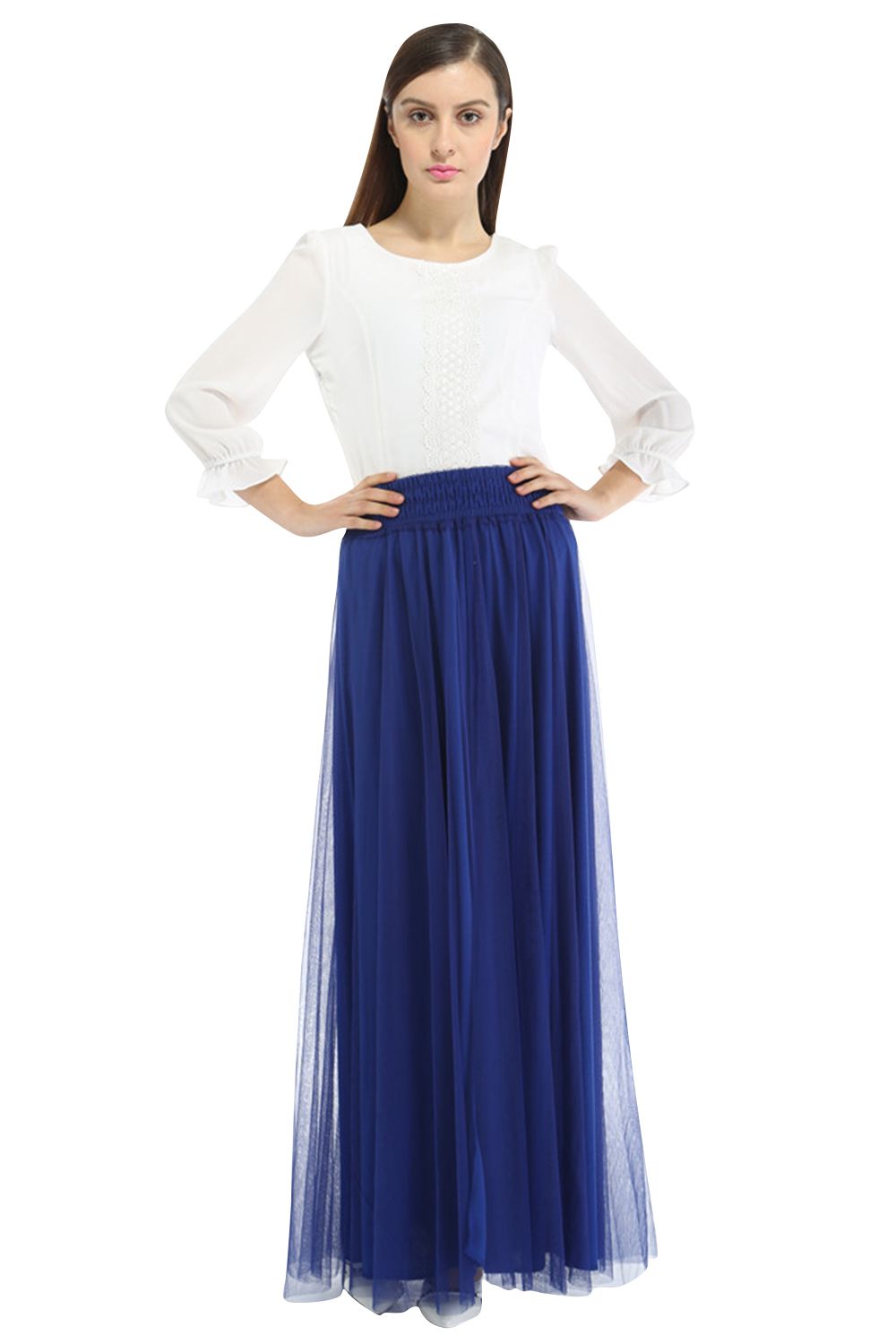 Lange Spalte Petticoats | Prinzessin Petticoats aus weiches Netz-Misshow.de