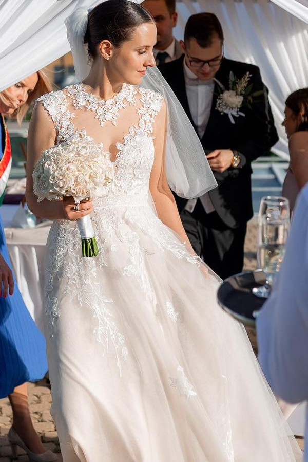 Schlichte Hochzeitskleider Spitze Boho Brautkleider Etuikleider