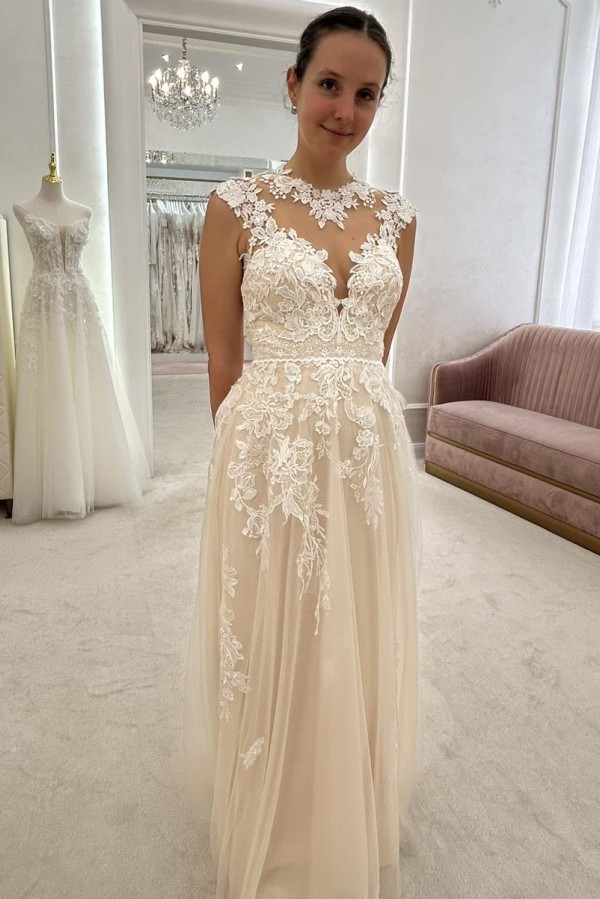 Schlichte Hochzeitskleider Spitze Boho Brautkleider Etuikleider