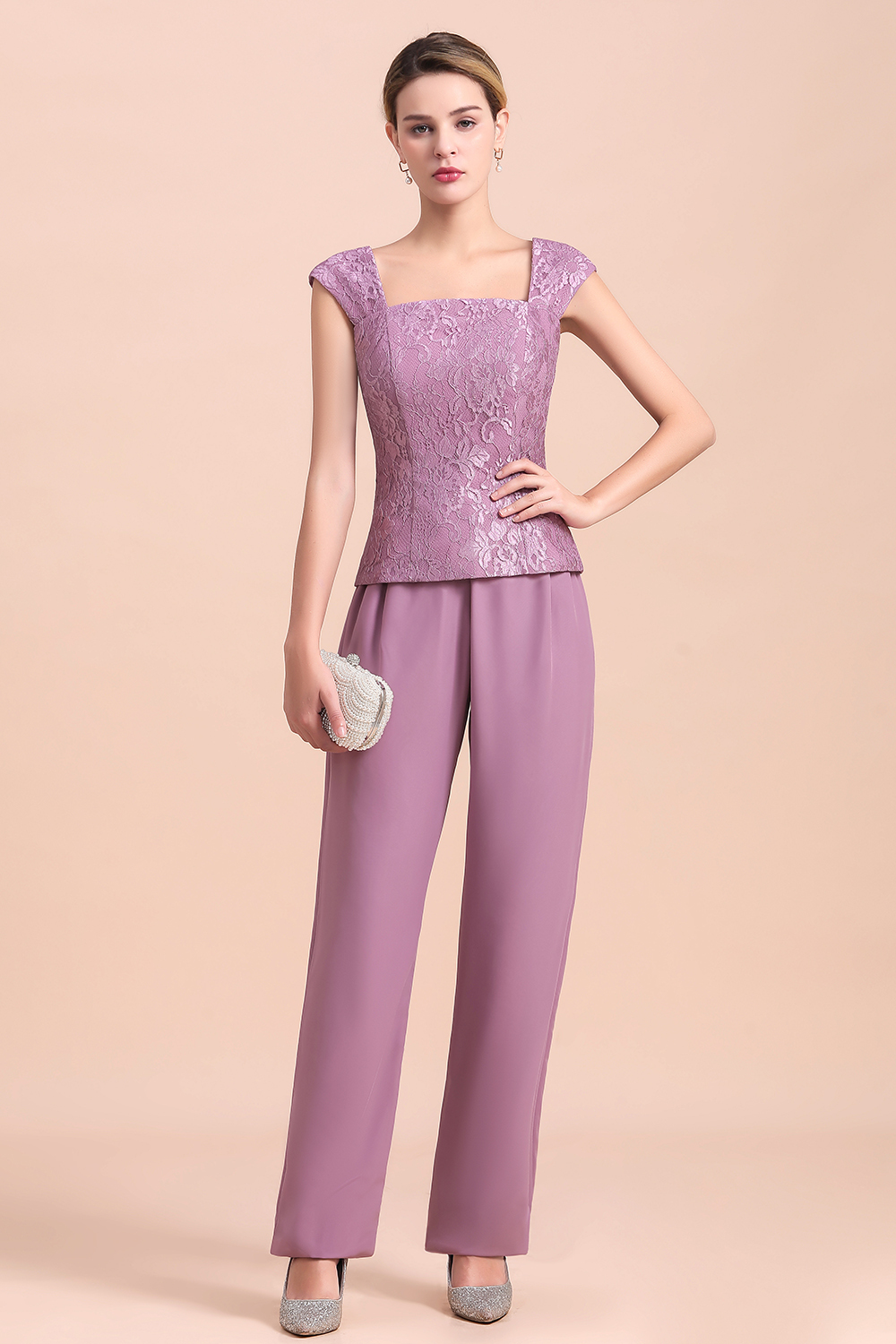 Flieder Brautmutterkleider mit Bolero | Brautmutterkleid Günstig
