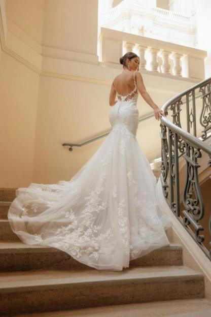 Elegante Hochzeitskleider Meerjungfrau | Brautkleider Spitze