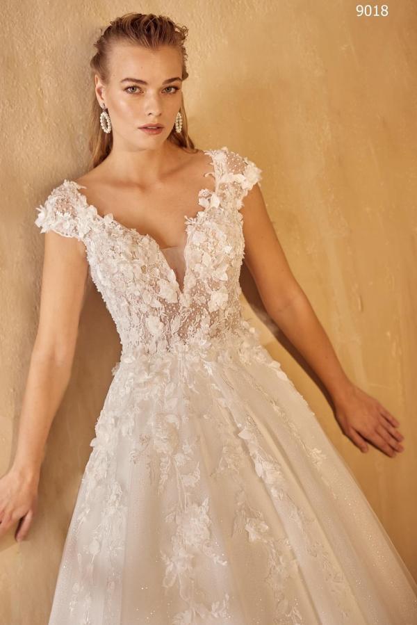 Sexy Brautkleider A Linie Spitze | Hochzeitskleider V Ausschnitt Günstig