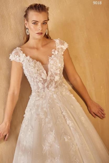 Sexy Brautkleider A Linie Spitze | Hochzeitskleider V Ausschnitt Günstig