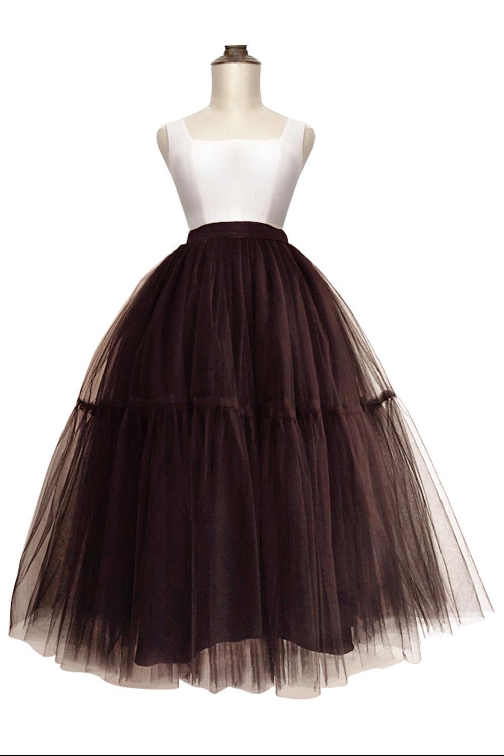 Lange tutu Petticoats A-Linie | Hochzeits Petticoats aus weiches Netz-Misshow.de