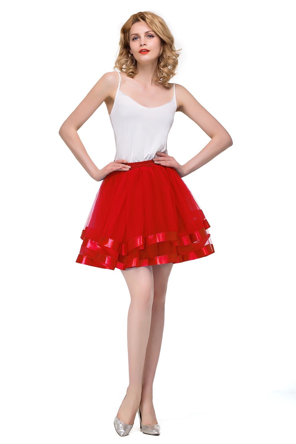 Schlechte Tutu Petticoats kurz A-Linie | Hochzeits Petticoats aus weiches Netz-Misshow.de