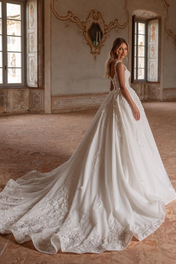 Schlichte Hochzeitskleider Spitze | Brautkleider A Linie Günstig-Misshow.de