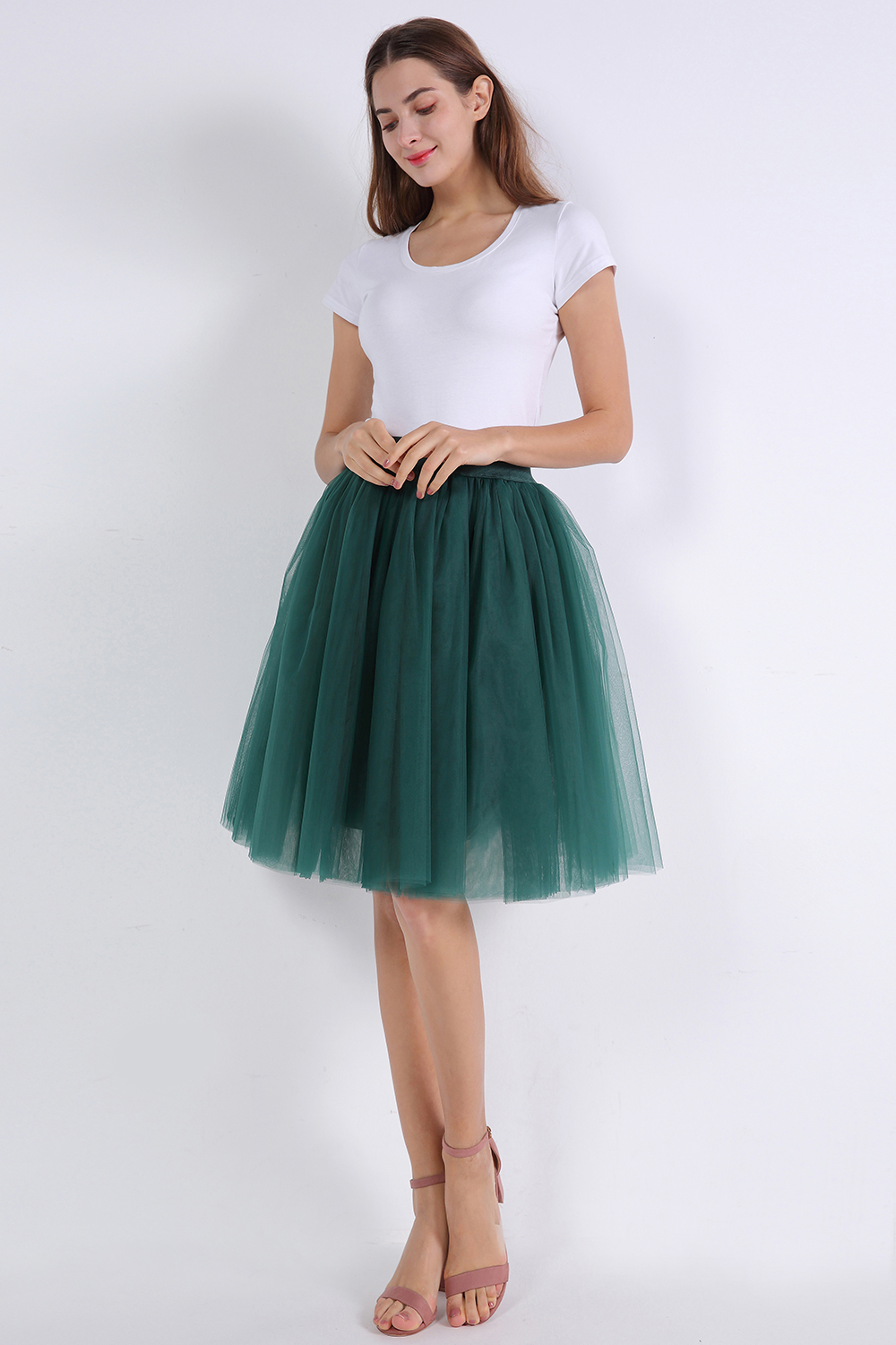 kniehoch tutu Petticoats A-LInie | Hochzeits Petticoats aus weiches Netz-Misshow.de