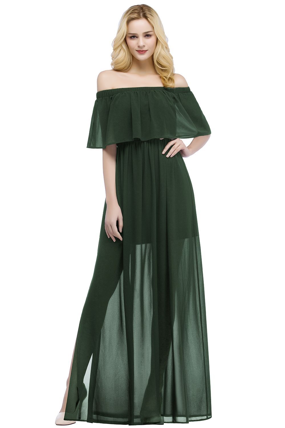 Schwarzes Abenkleid Lang | Schlichtes Abiballkleid Günstig