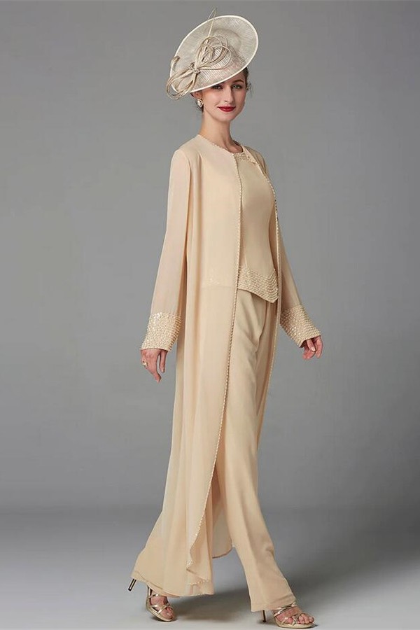Elegante Brautmutterkleider | Jumpsuit 3 Teilen Brautmutter-Misshow.de