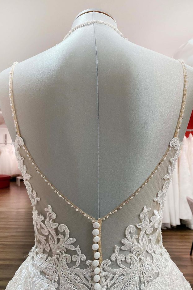 Schöne Hochzeitskleider A Linie | Brautmoden Mit Spitze