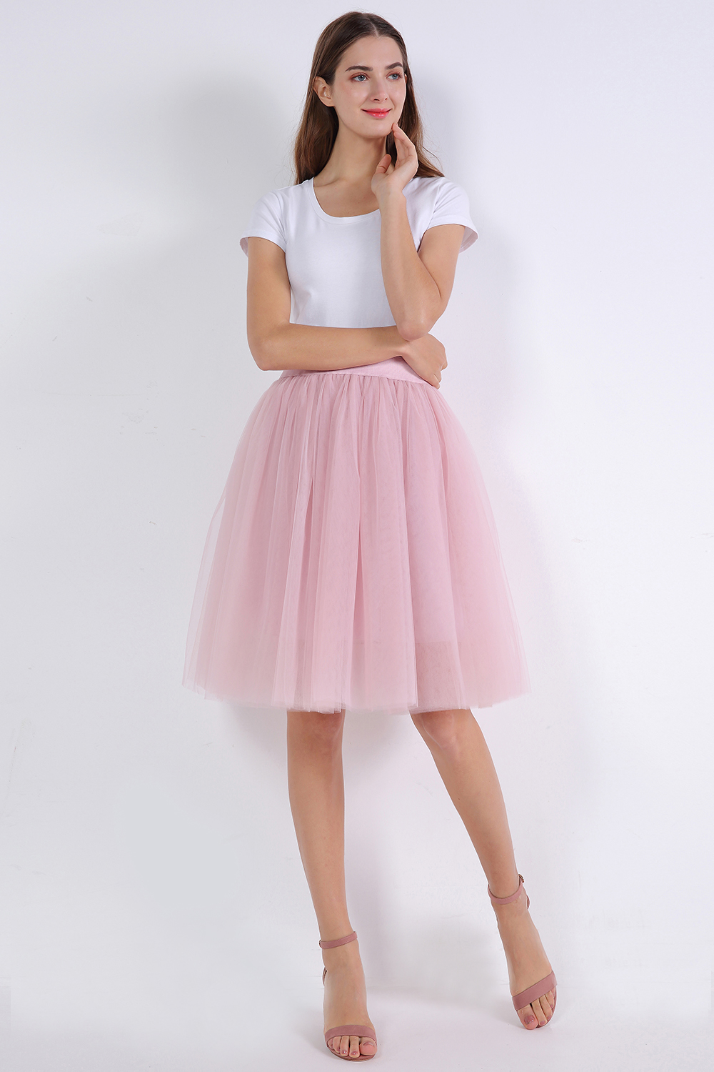 kniehoch tutu Petticoats A-LInie | Hochzeits Petticoats aus weiches Netz-Misshow.de
